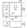 Мойка OMOIKIRI TADZAVA 58-2-U/I-IN-R ULTRA 15 нержавеющая сталь/нержавеющая сталь 4997117